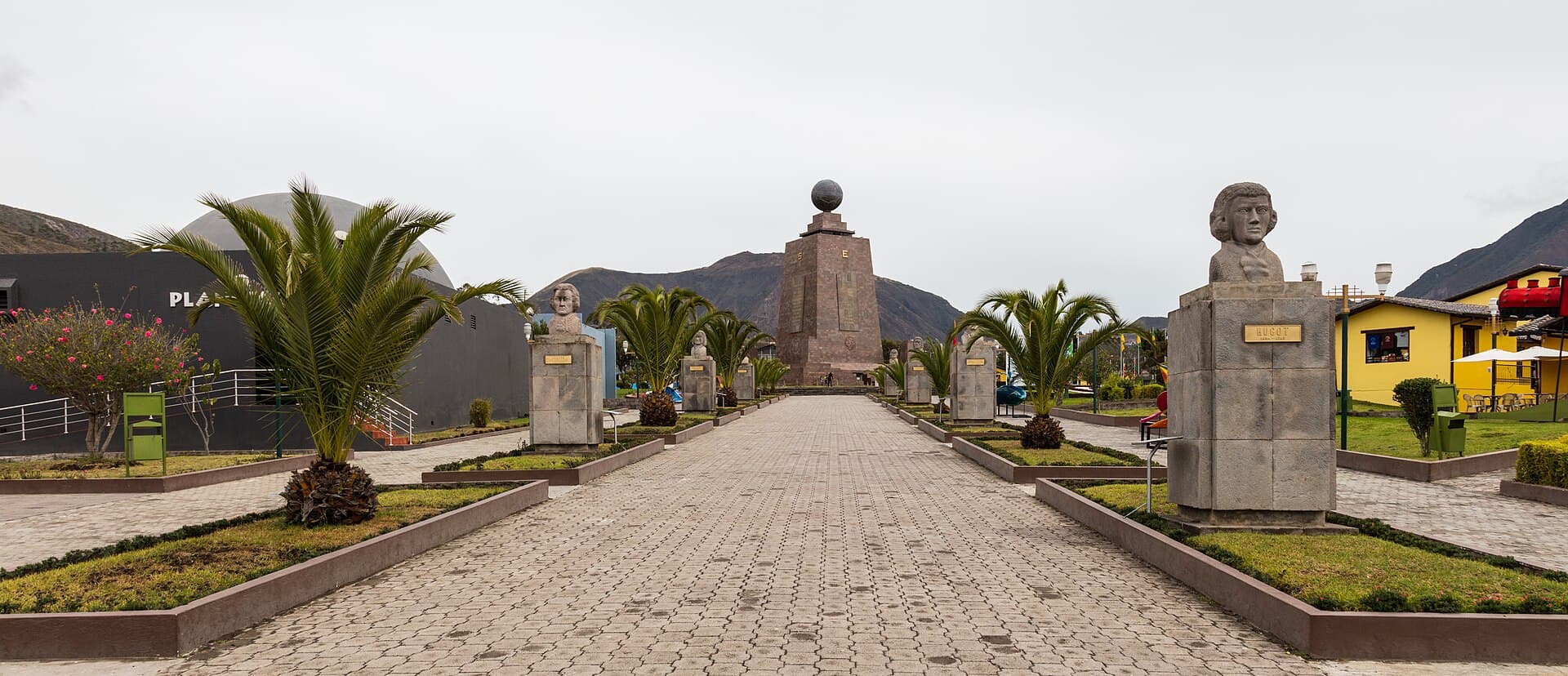 Mitad del Mundo monument north of Quito