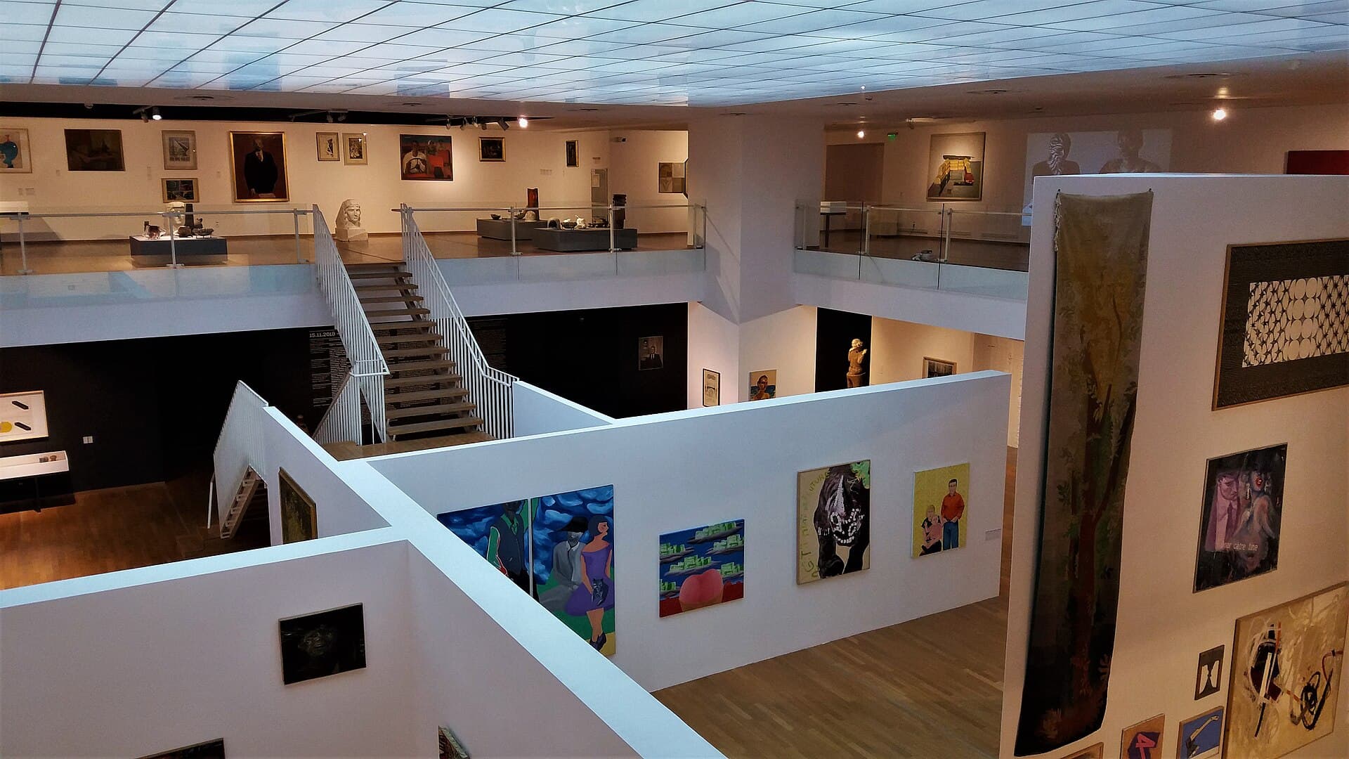 A gallery inside the museum