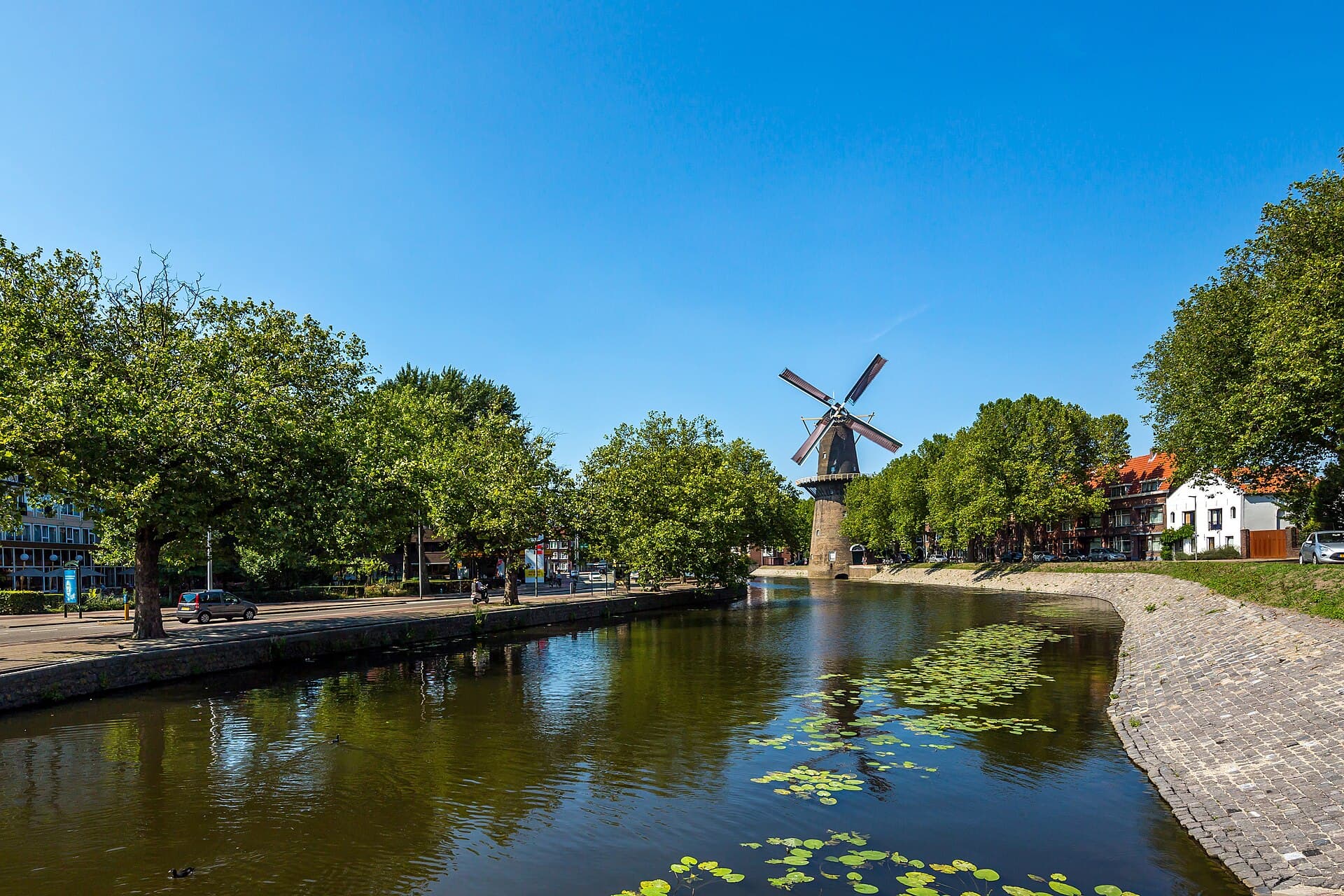 De Walvisch Windmill in Schiedam, Rotterdam