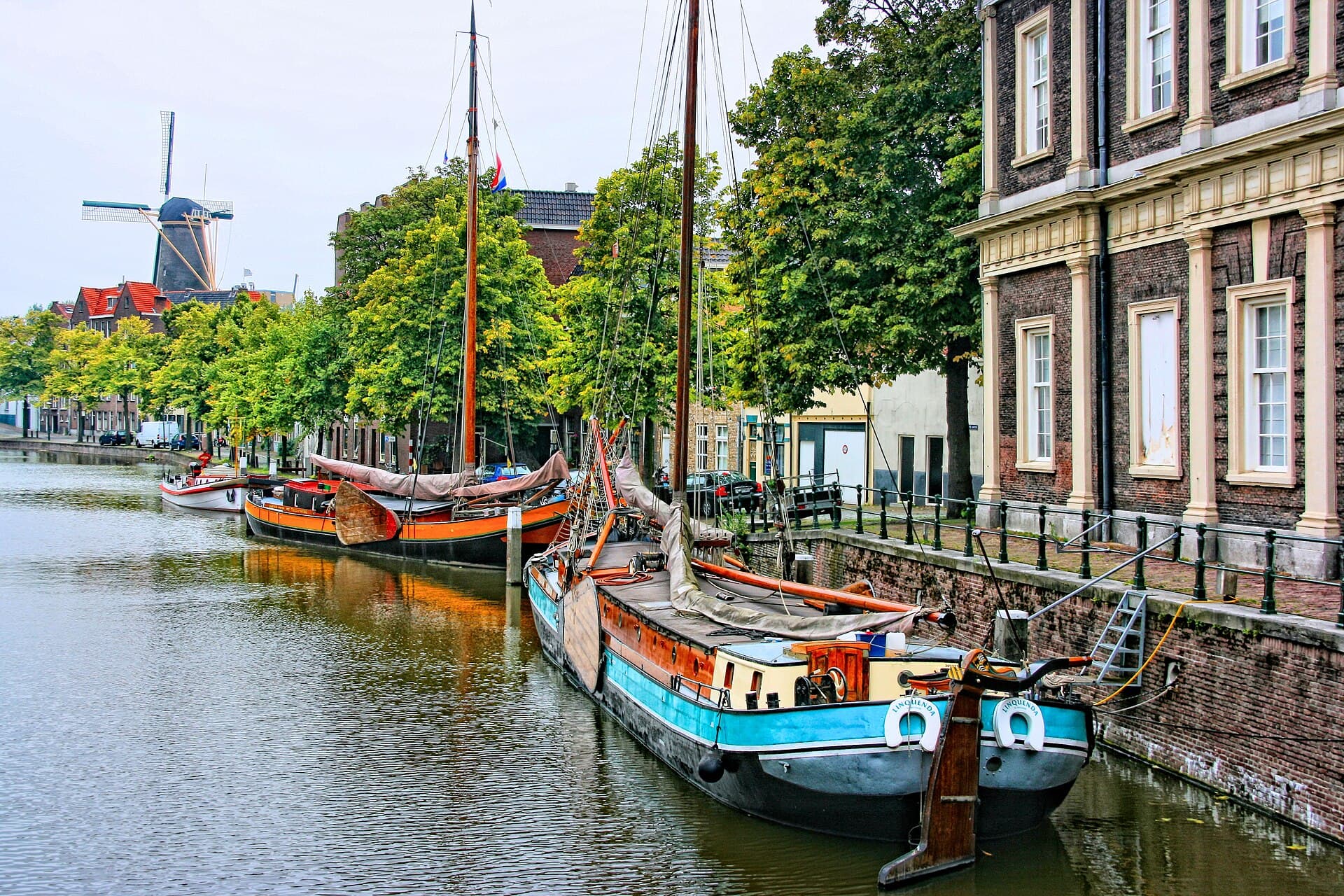 De Walvisch Windmill in Schiedam, Rotterdam