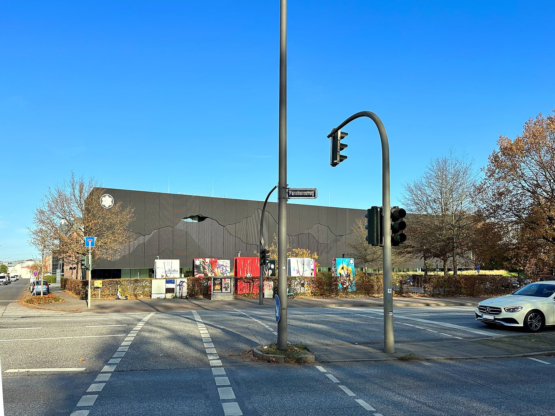 The curved-facade building, opened in 2022