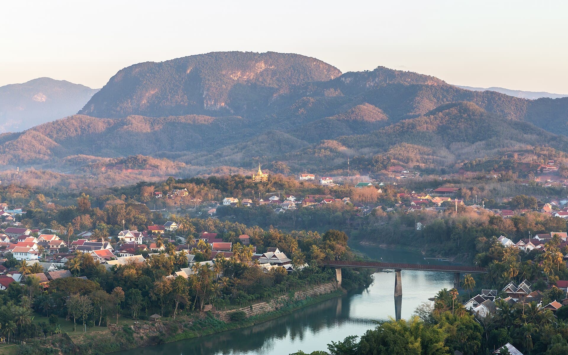 Luang Prabang from Mount Phousi