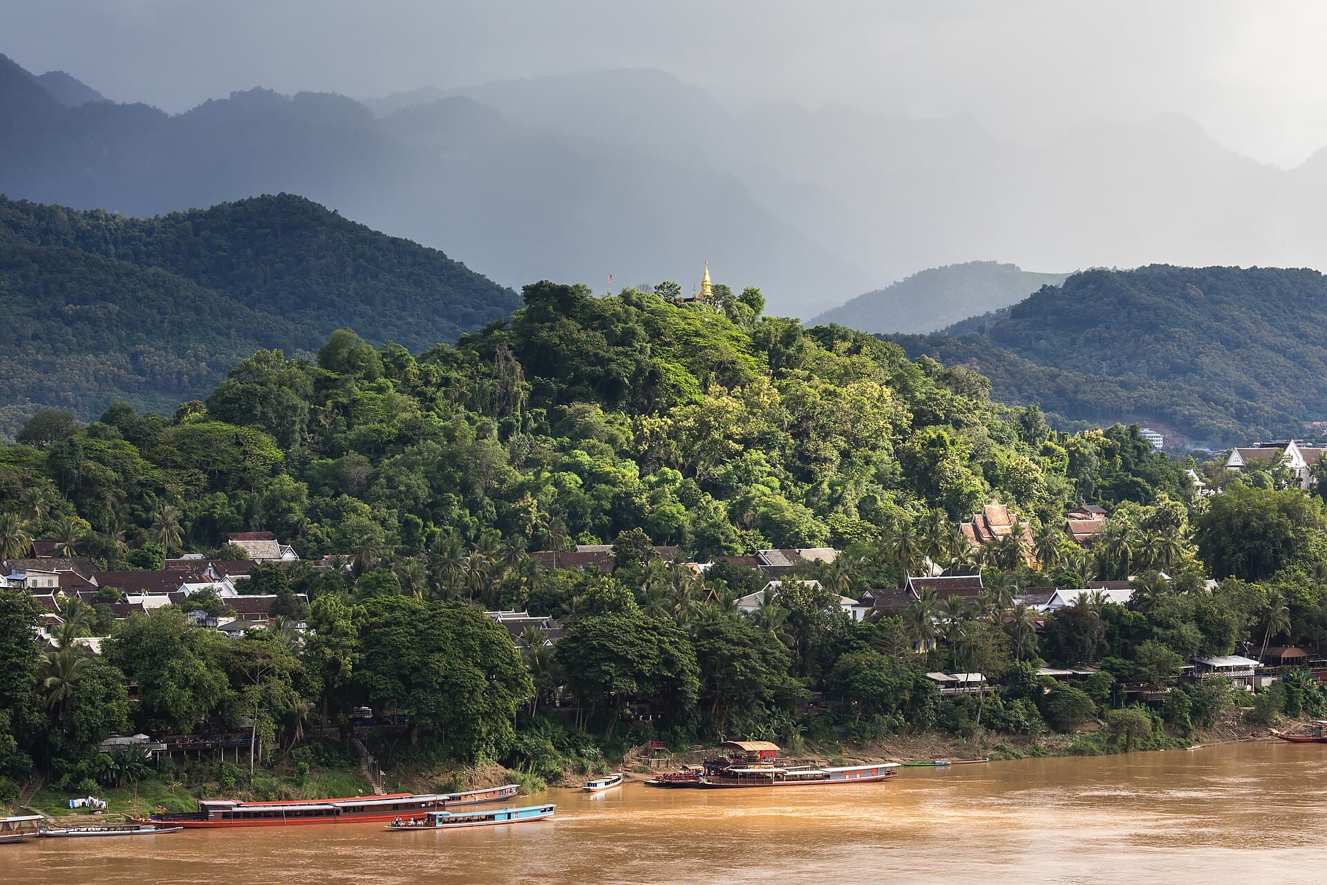 Luang Prabang from Mount Phousi