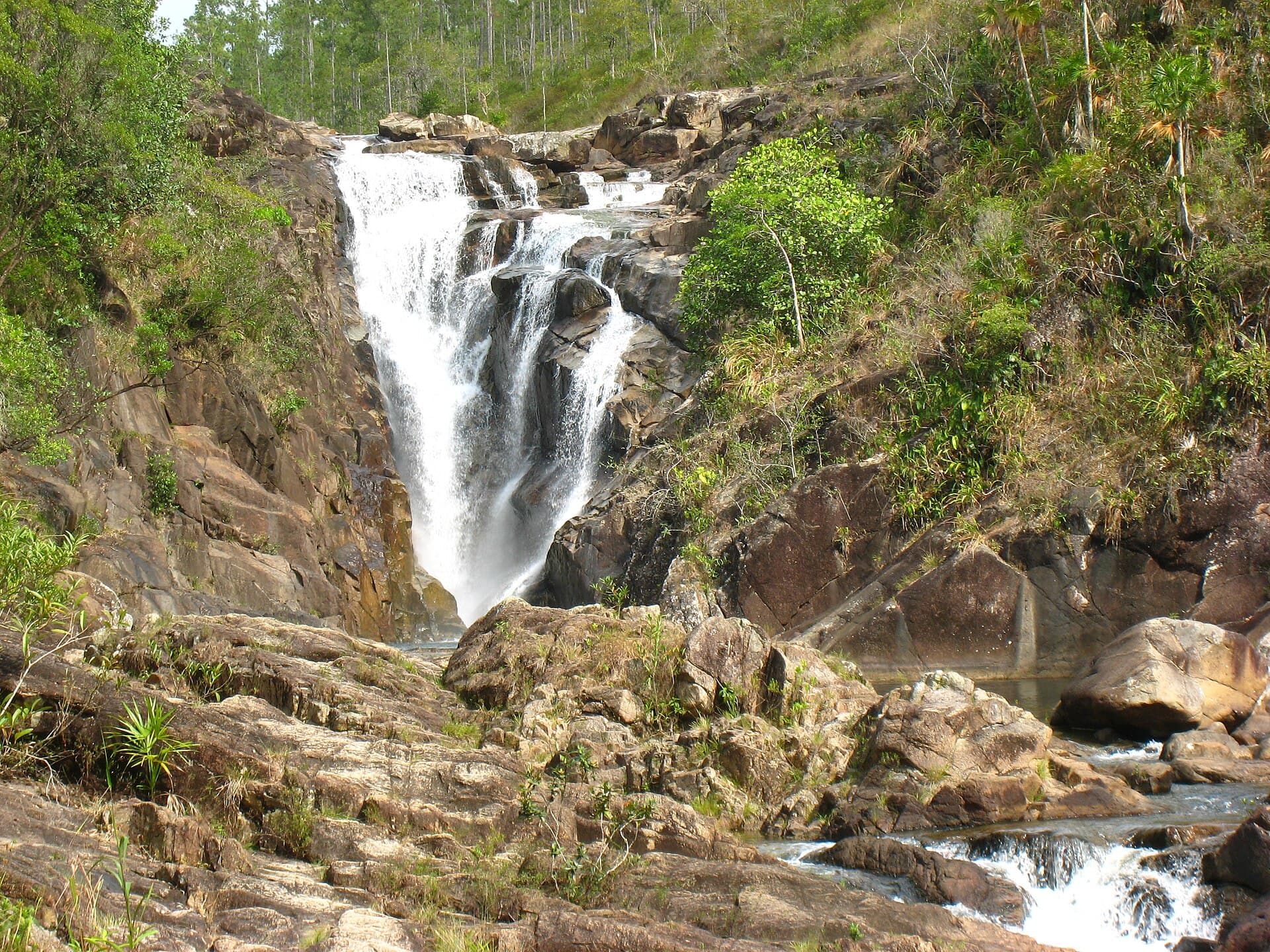 Big Rock Falls in Mountain Pine Ridge