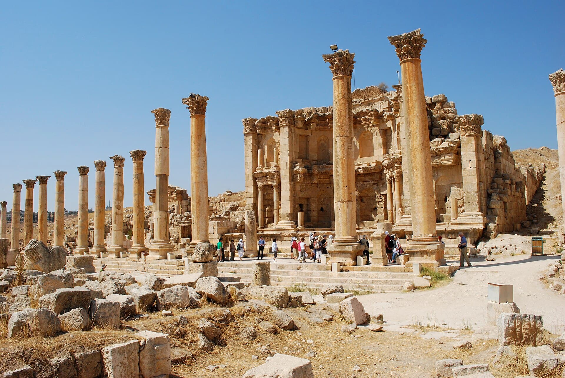 النافورة الكبرى (الحورية) في جرش