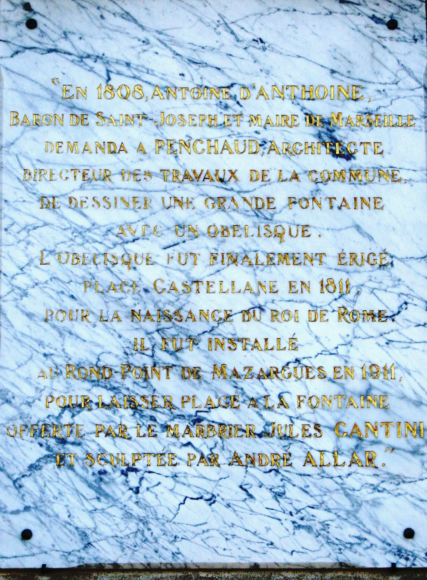 Mazargues Obelisk, Marseille