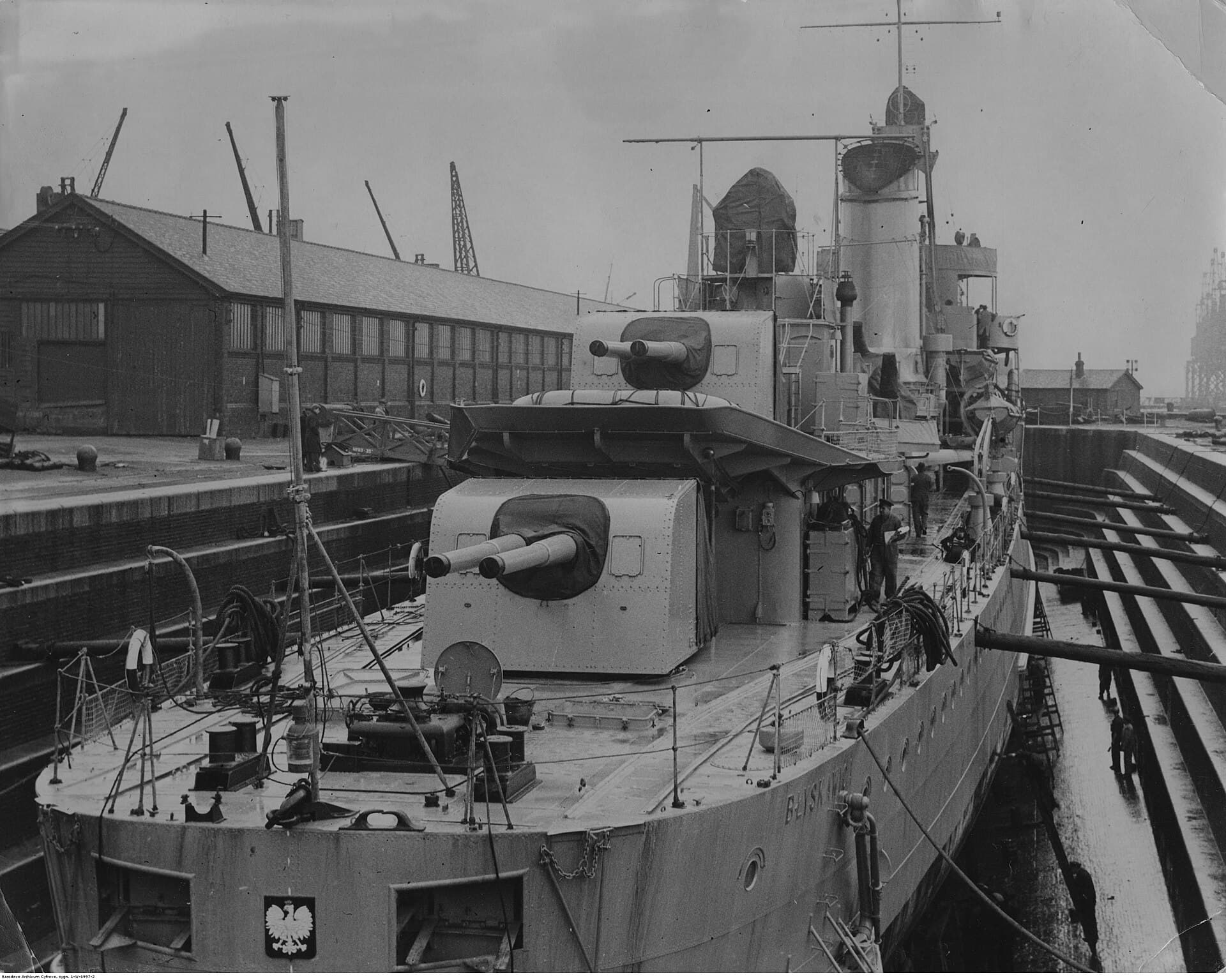 ORP Błyskawica, Gdynia