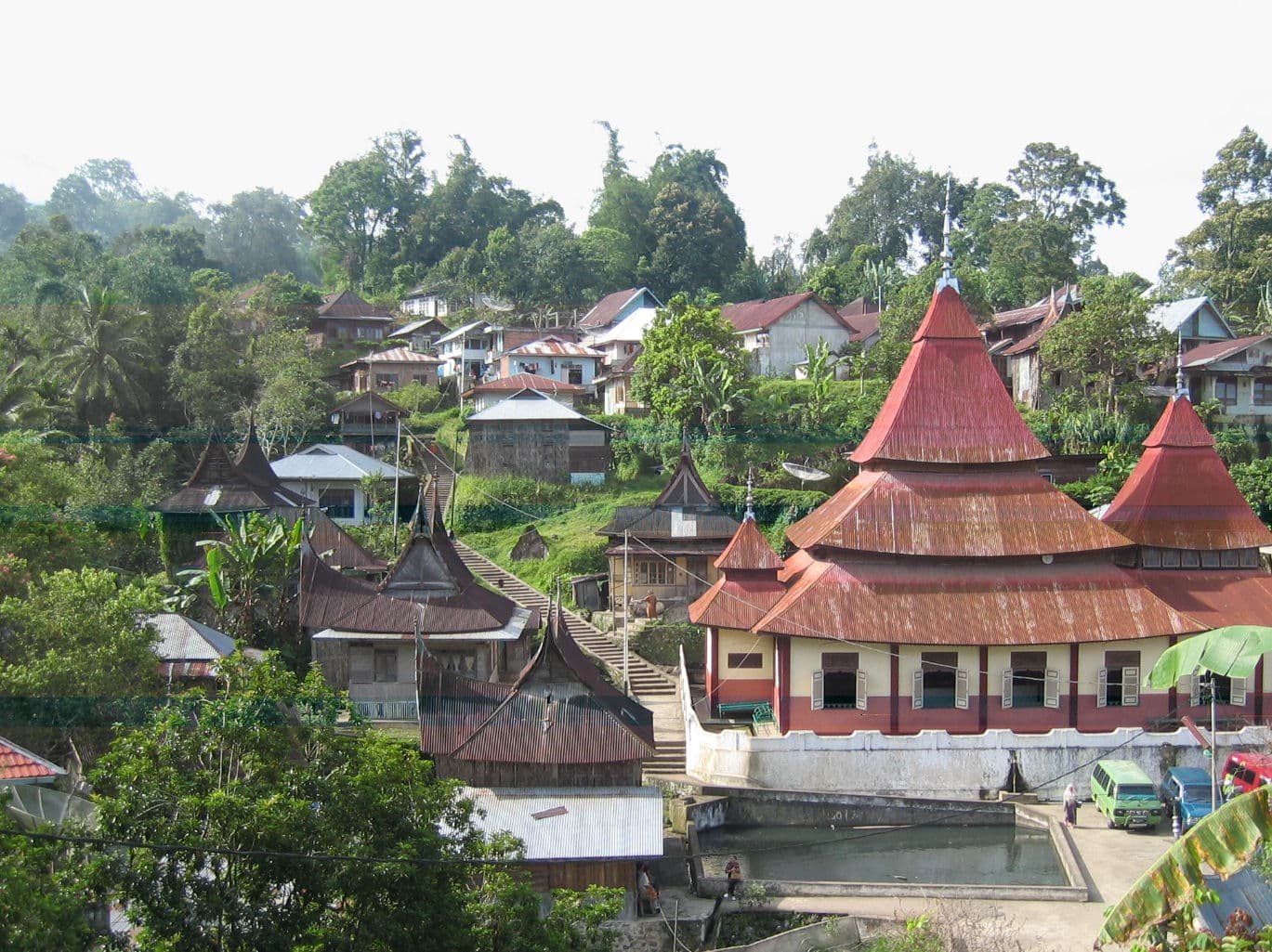 Pariangan village on the slopes of Mount Marapi