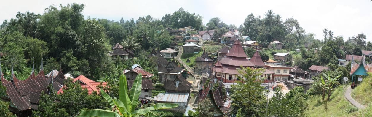 Pariangan village on the slopes of Mount Marapi