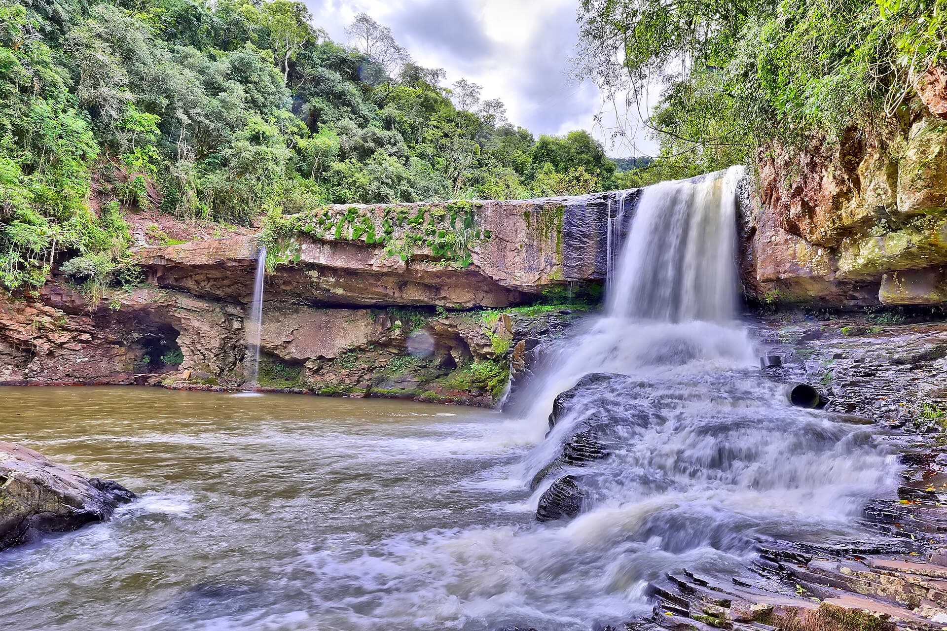 Tainhas State Park and the Passo do S Falls, Jaquirana