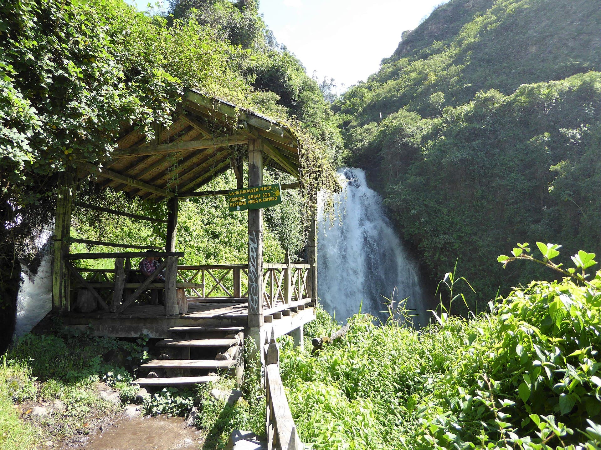 Peguche Waterfall near Otavalo