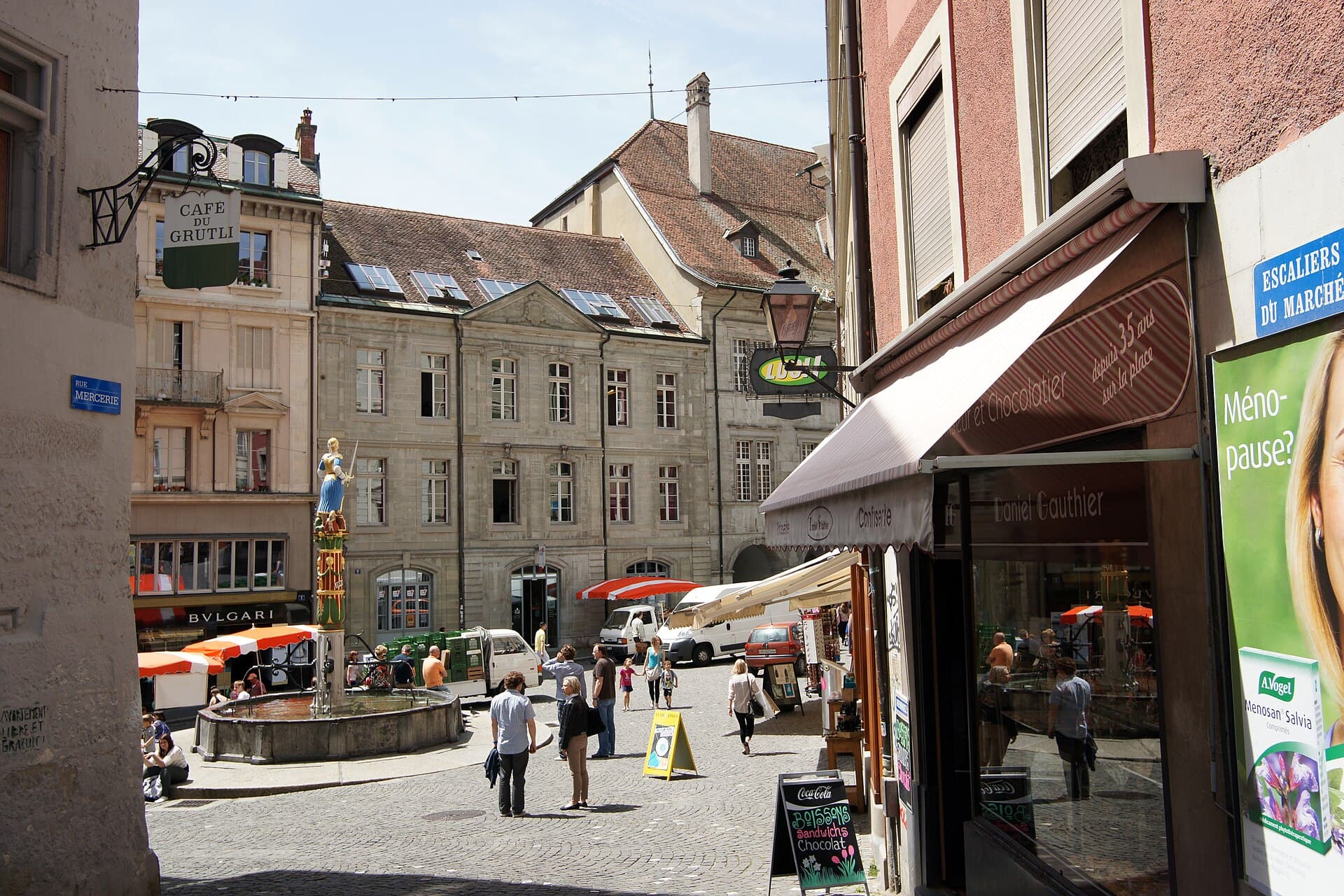 Place de la Palud and the Old Town, Lausanne