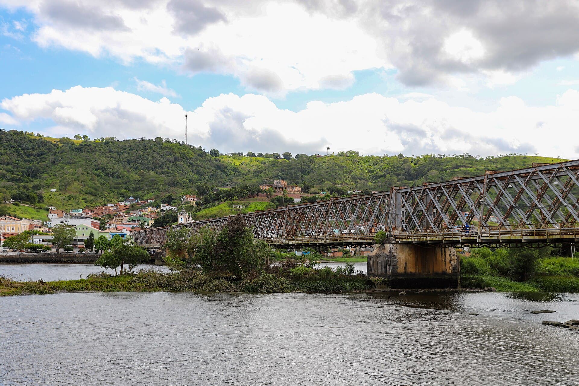 Ponte Dom Pedro II, Cachoeira