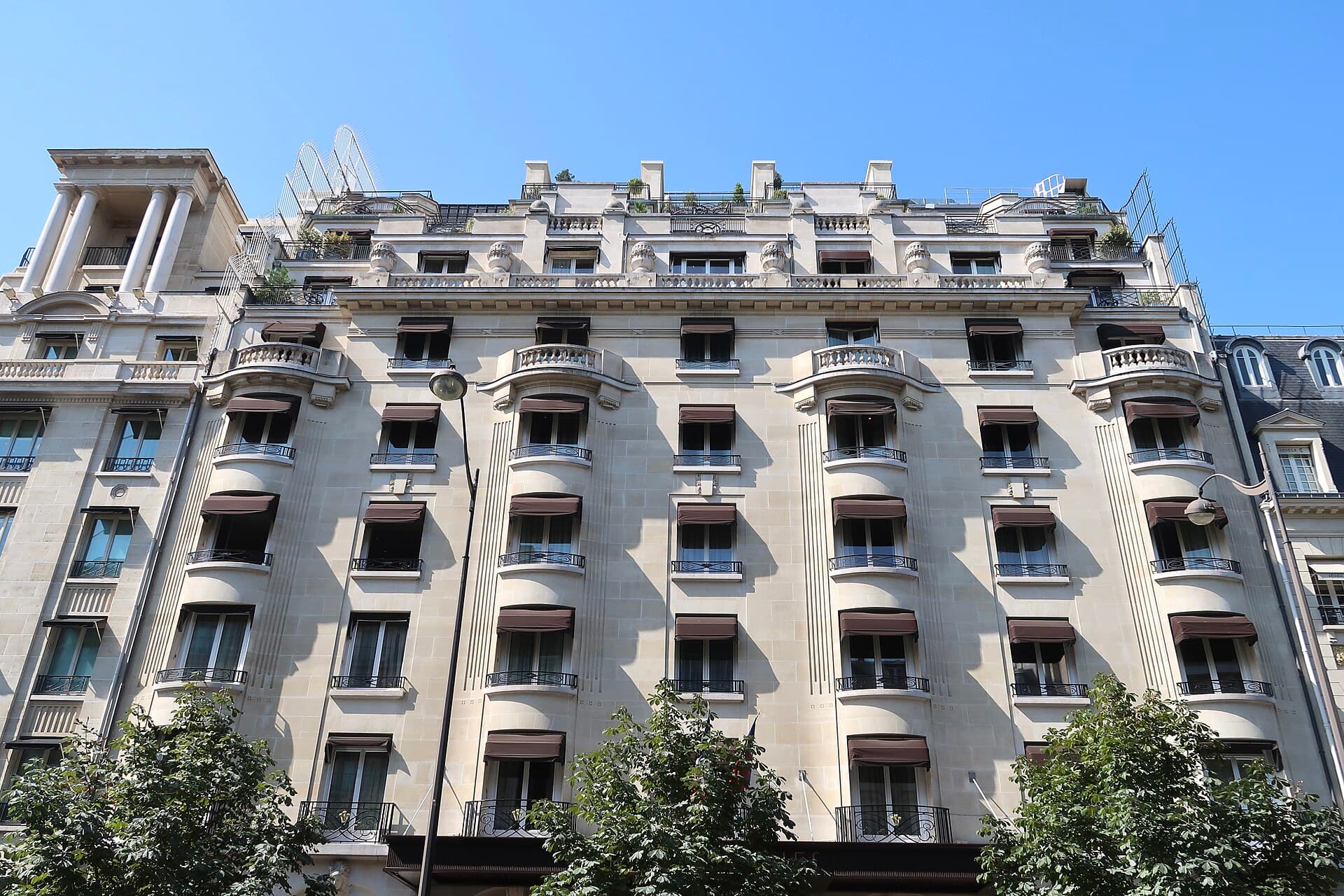 The Prince de Galles hotel on Avenue George V, Paris