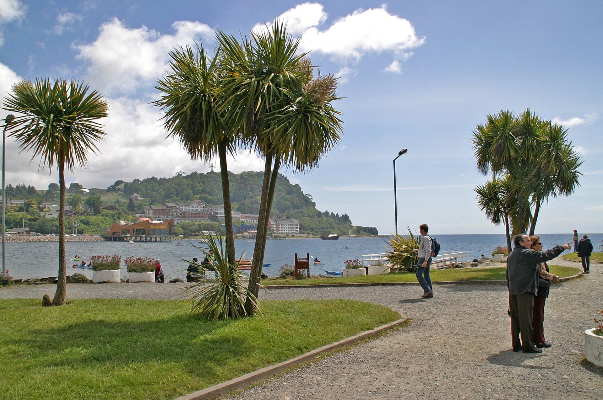 Puerto Varas waterfront on Lake Llanquihue