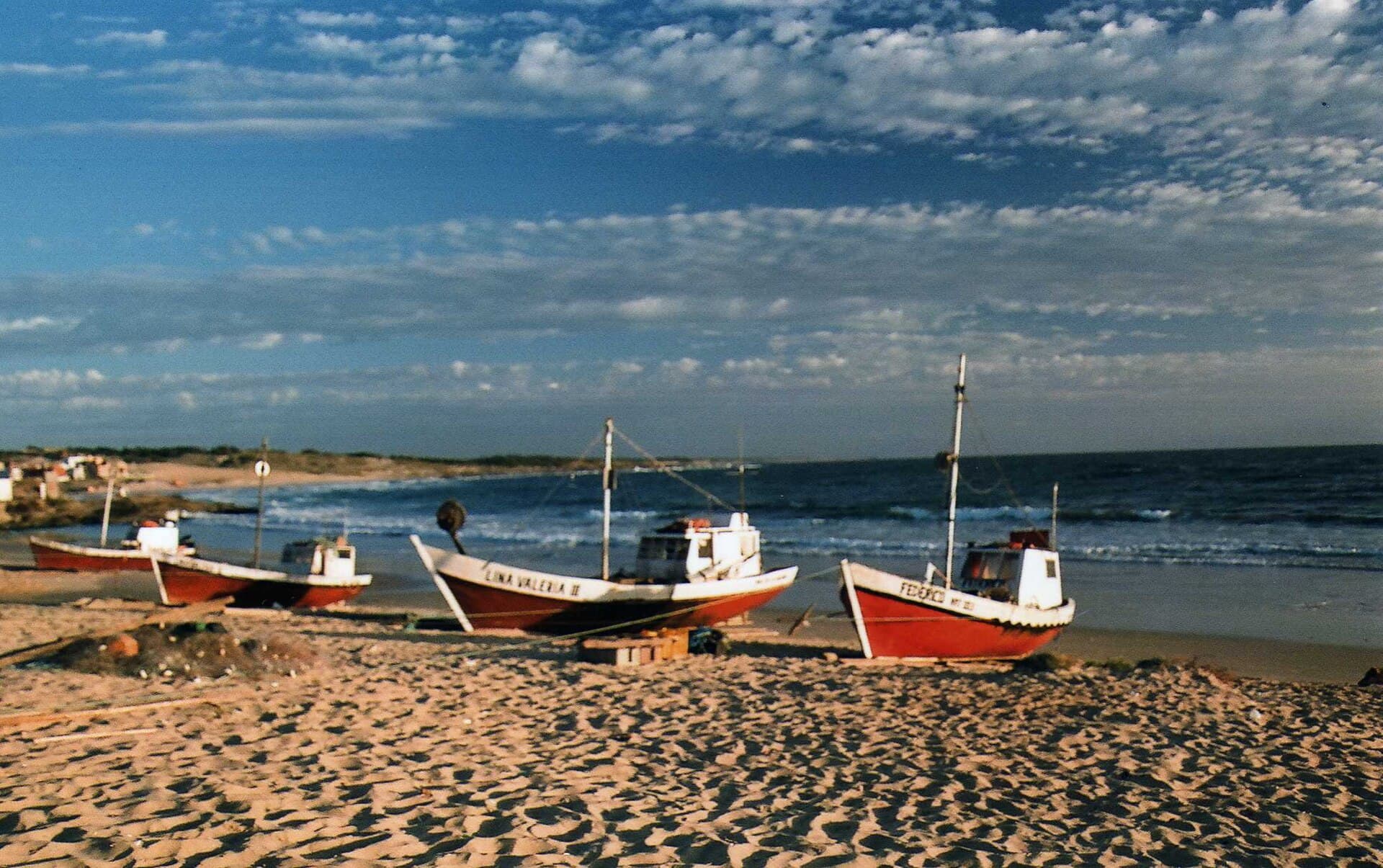 Fishing boats at Punta del Diablo
