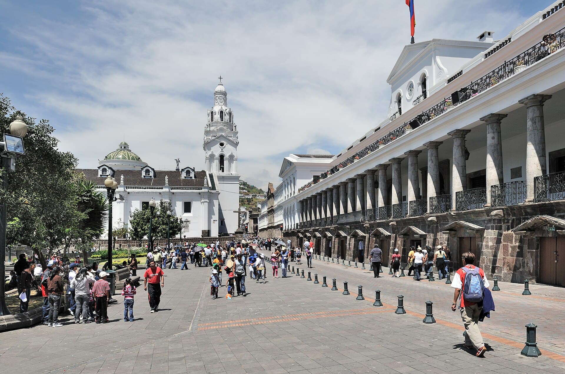 Plaza Grande in Quito's historic centre