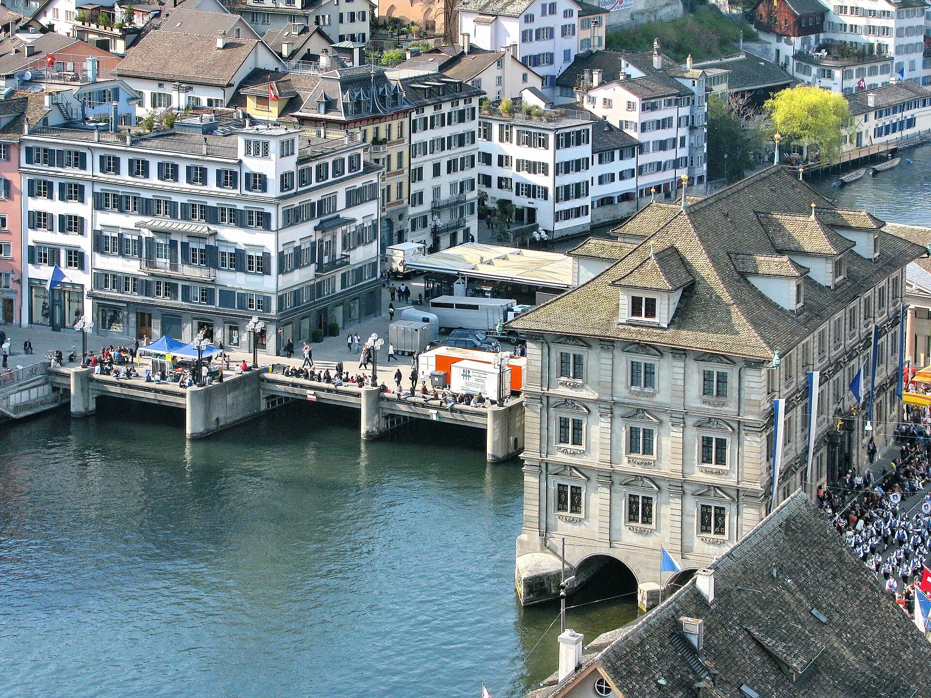 Rathausbrücke (the Vegetable Bridge), Zurich