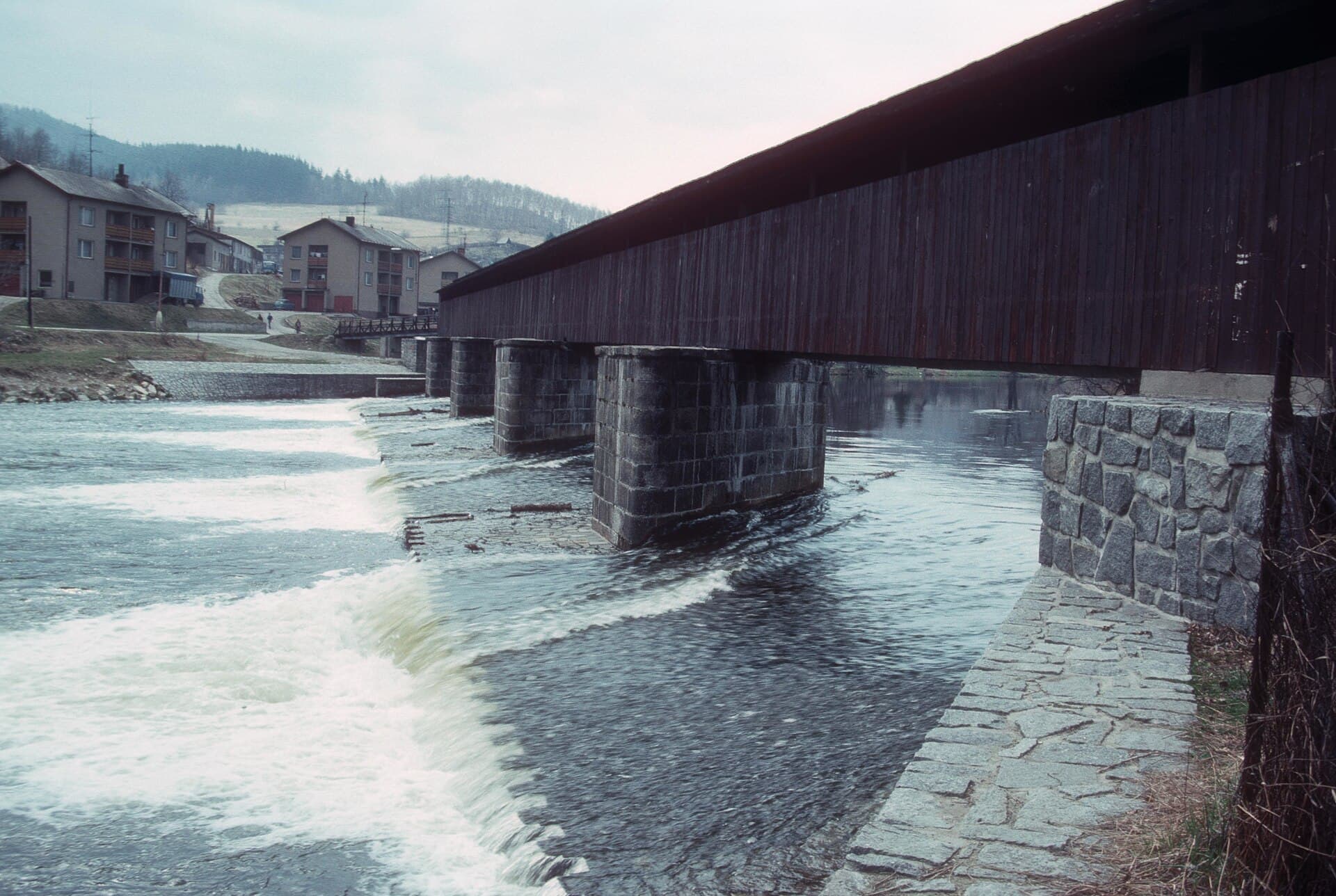 The Rechle Wooden Bridge, Český Krumlov
