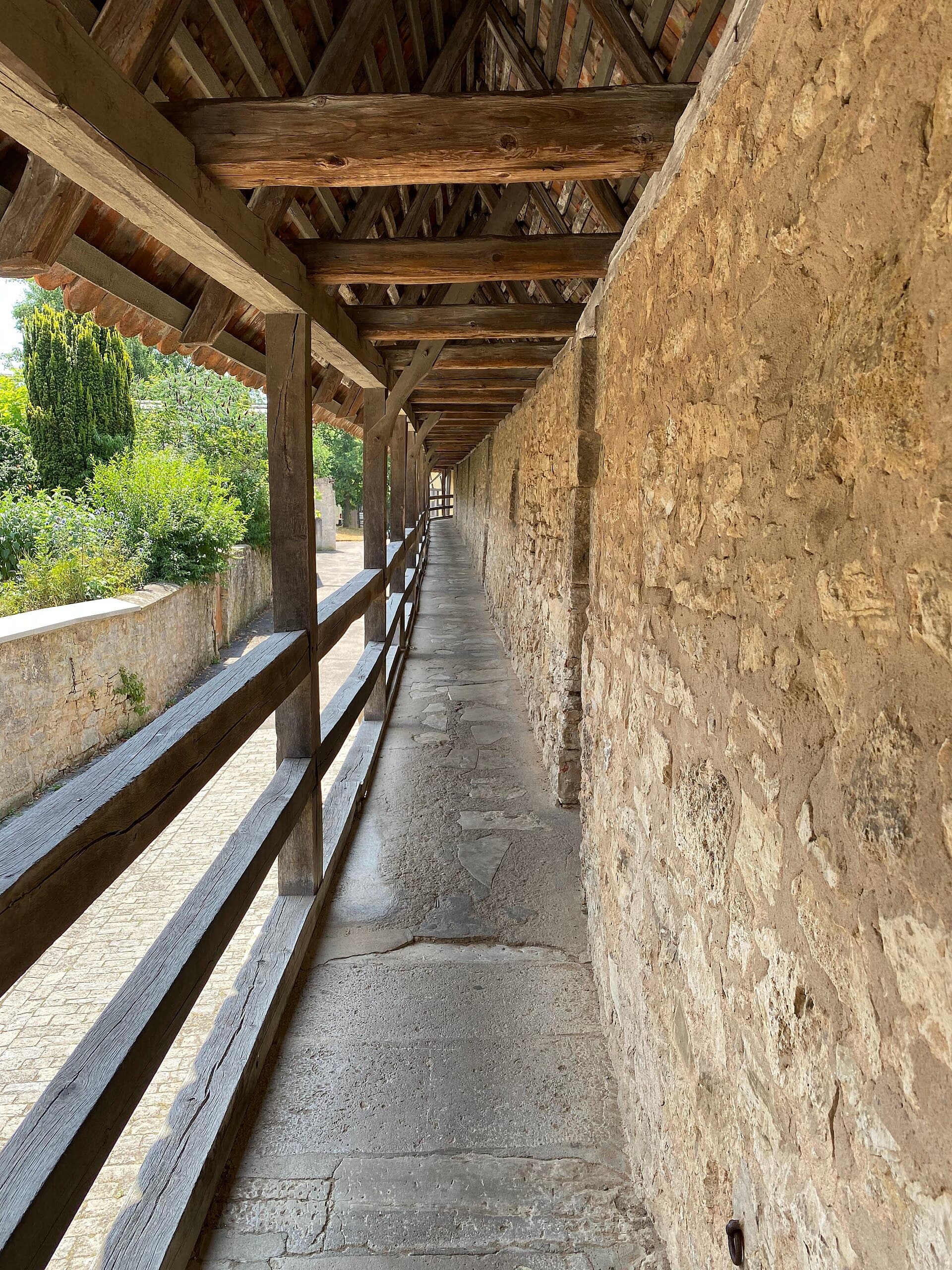 The town walls of Rothenburg