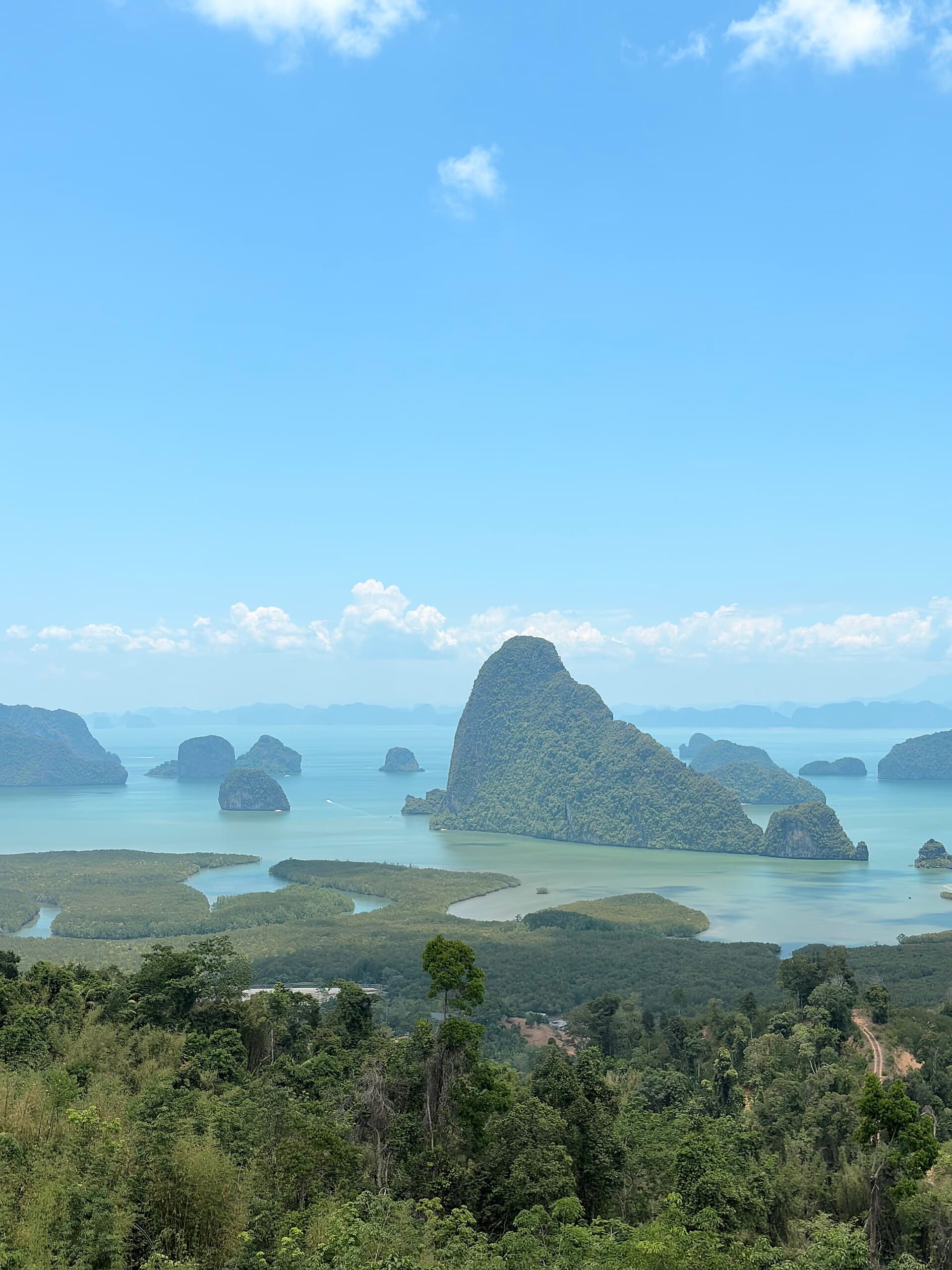 View from Samet Nangshe over Phang Nga Bay