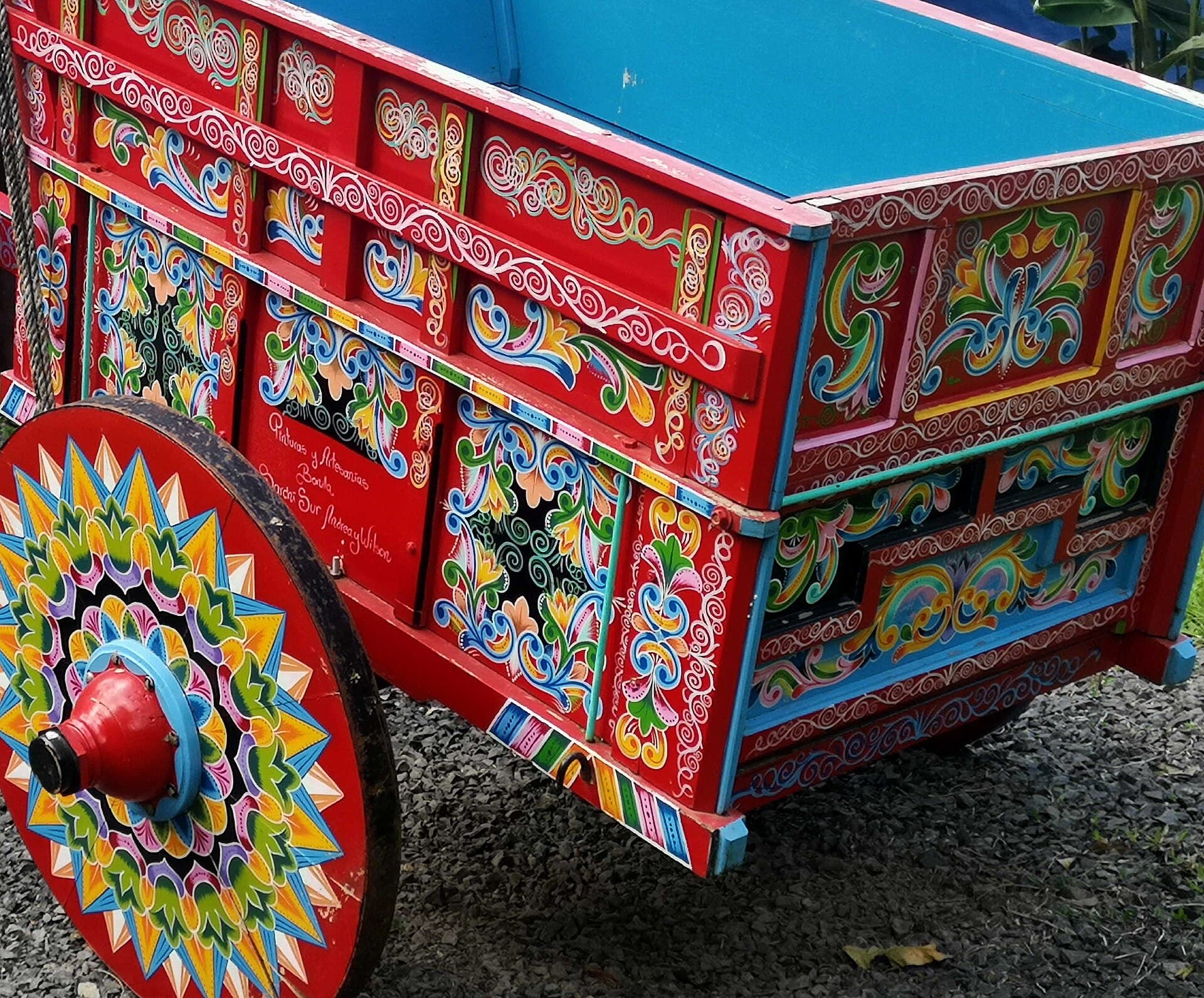 Painted oxcart in Sarchí