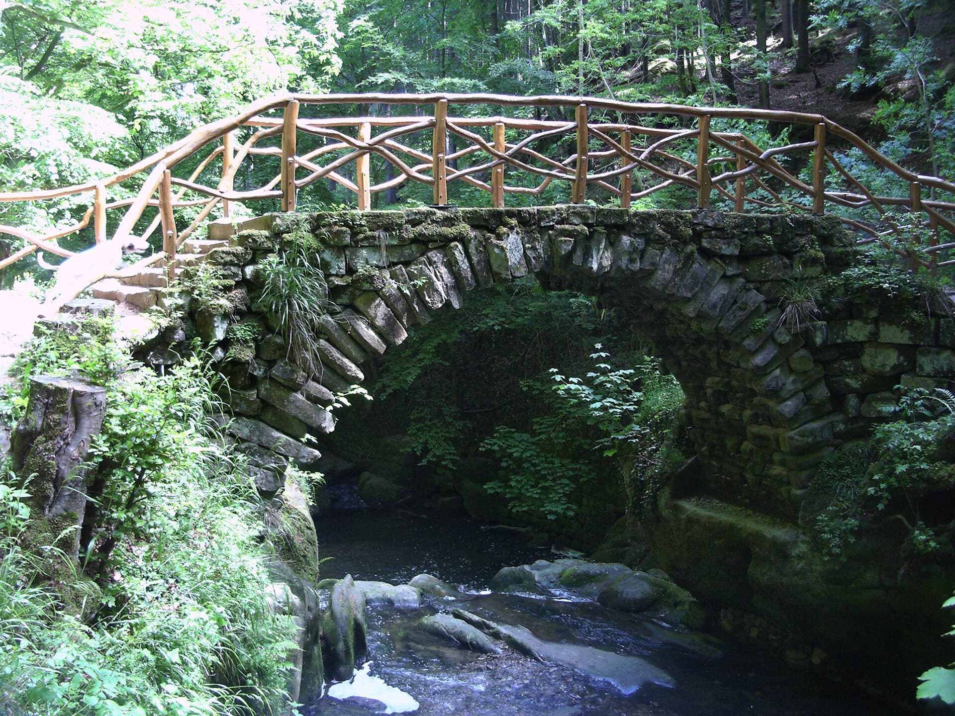 The stream below the falls in the Mullerthal valley