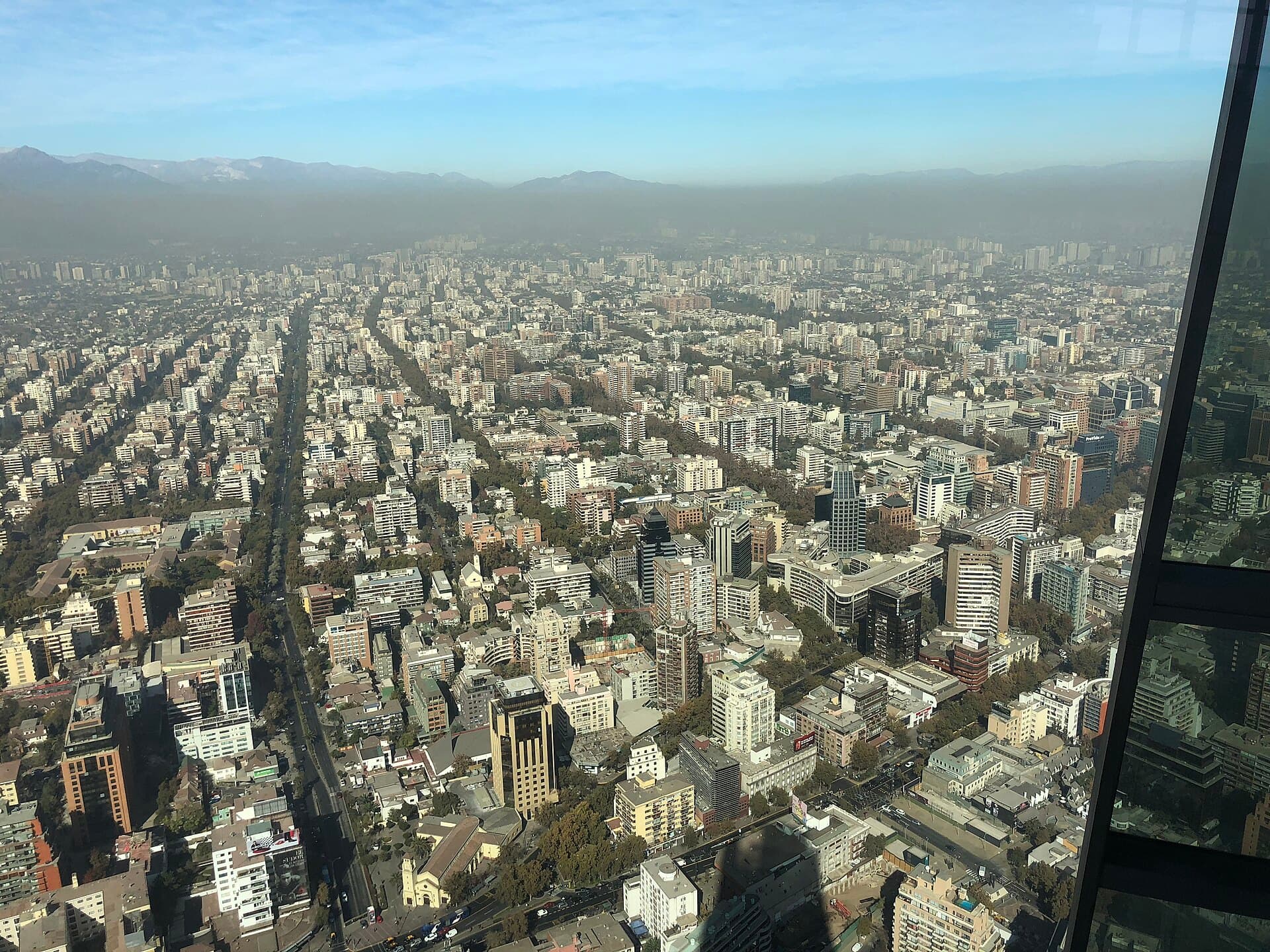 Santiago from Sky Costanera