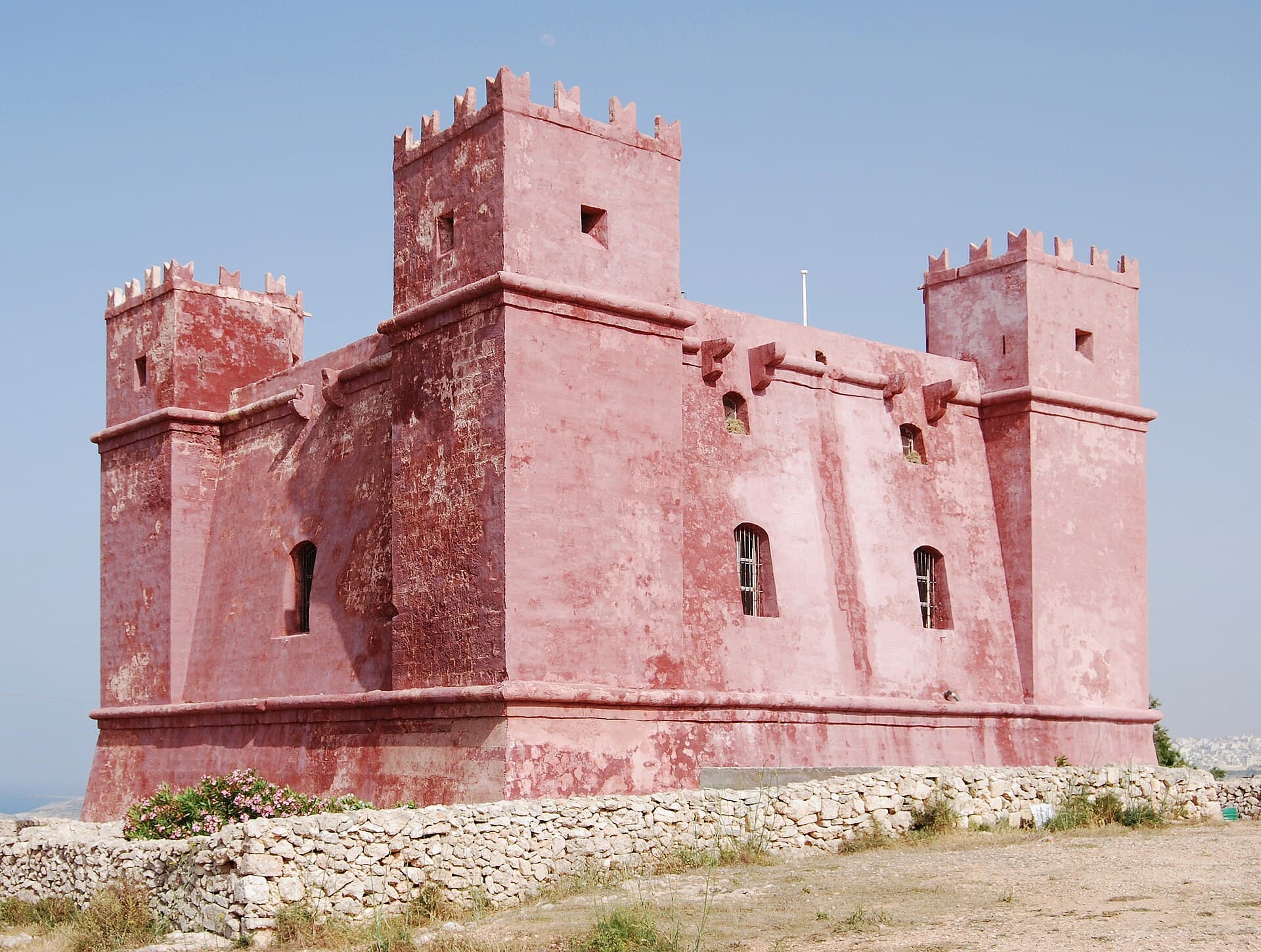 St Agatha's Tower (the Red Tower), Valletta