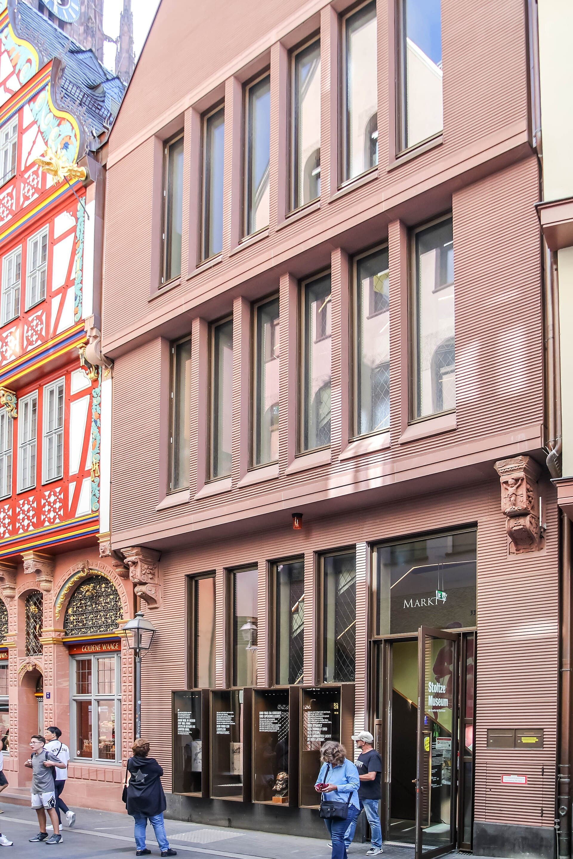 The small museum's facade in the city centre