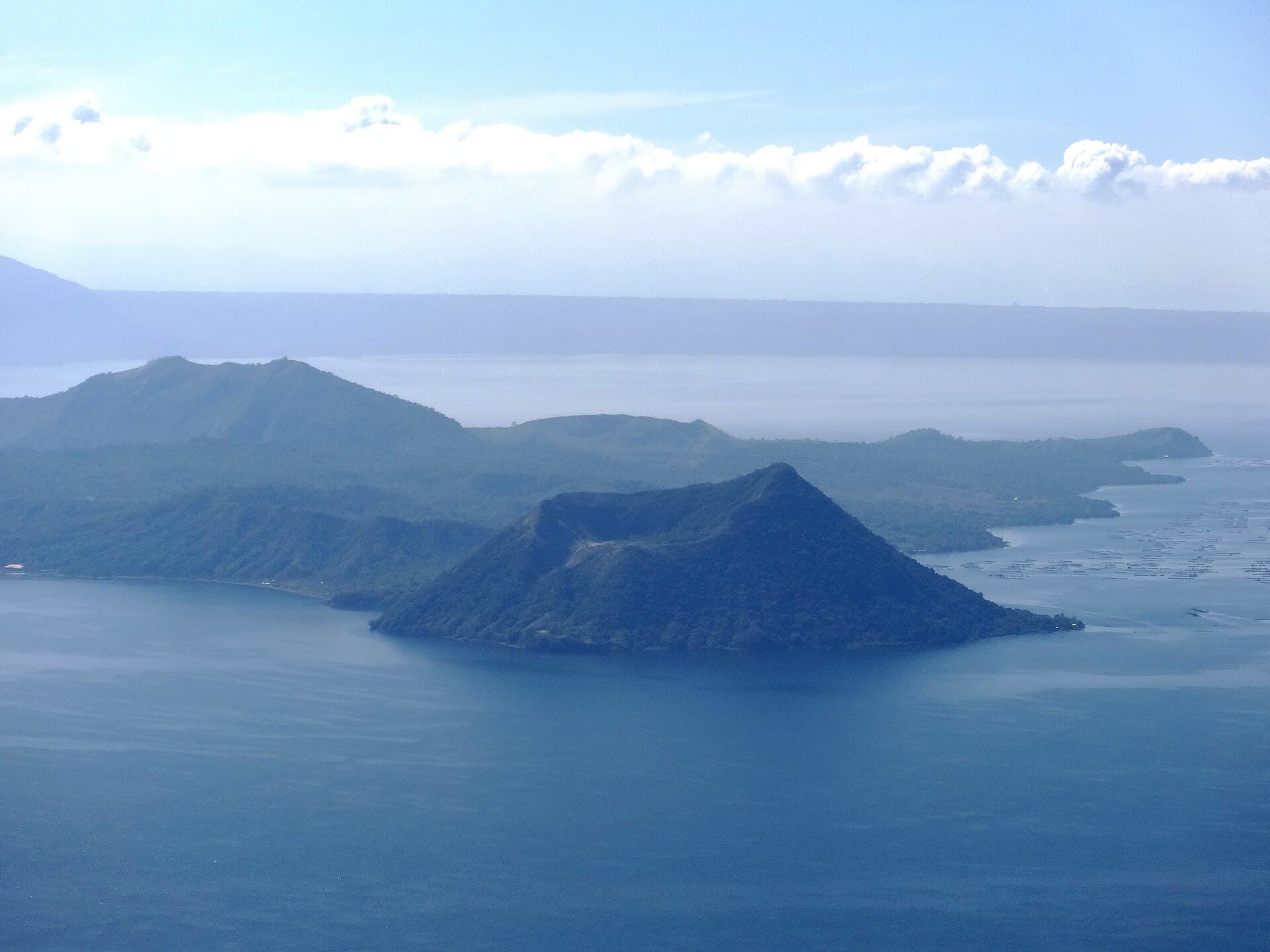 Taal Volcano and lake from Tagaytay