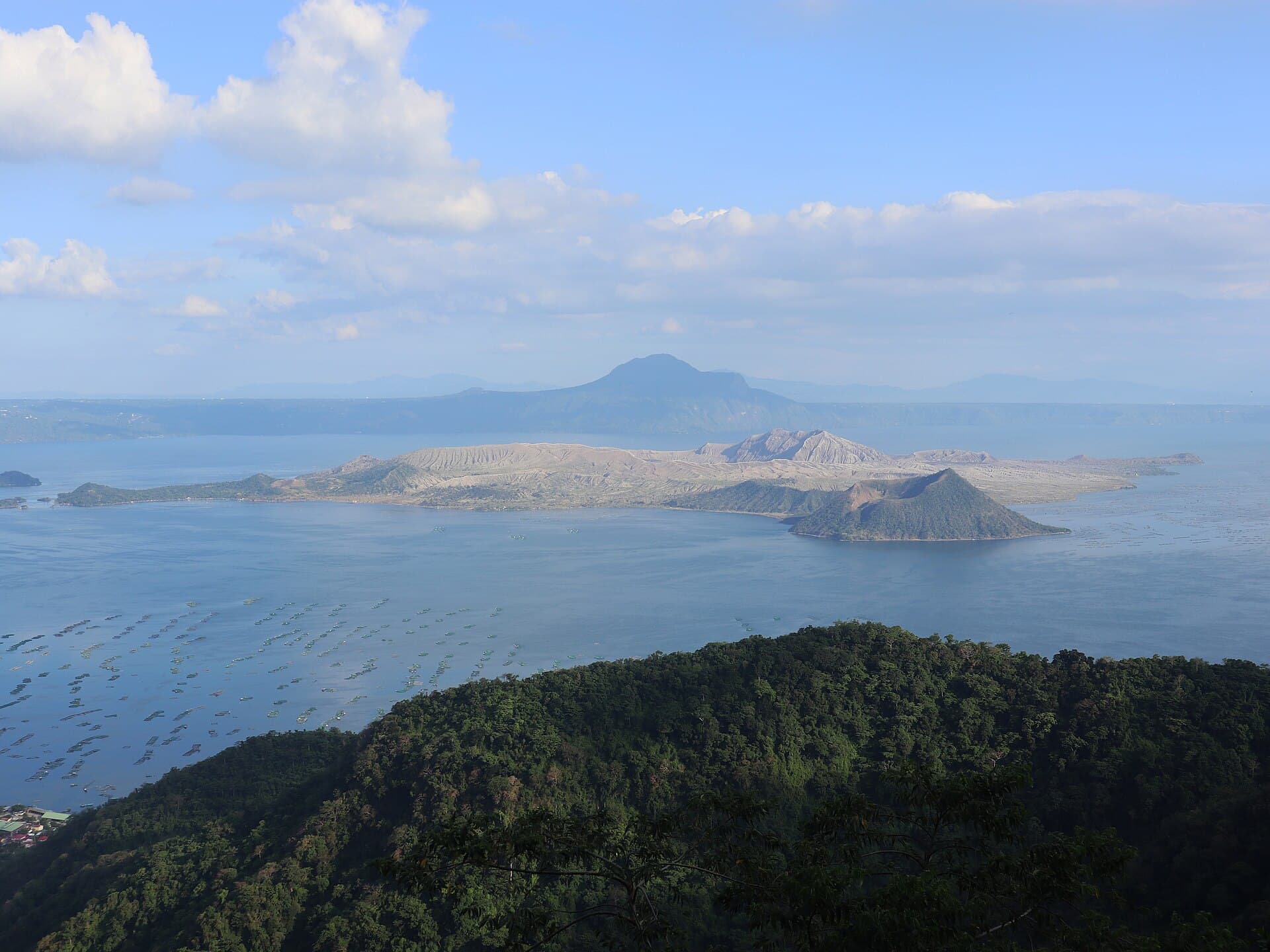 Taal Volcano and lake from Tagaytay