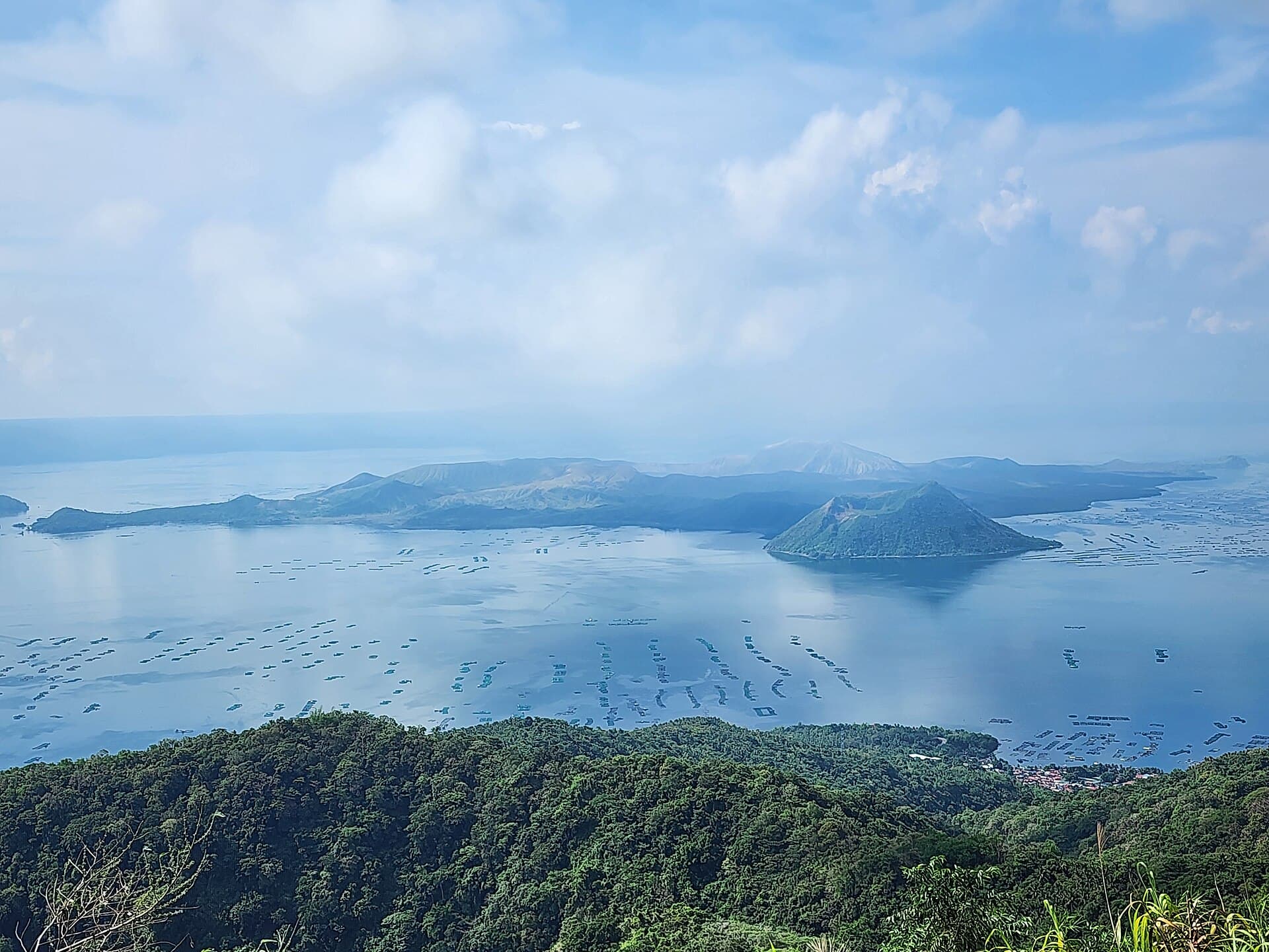 Taal Volcano and lake from Tagaytay