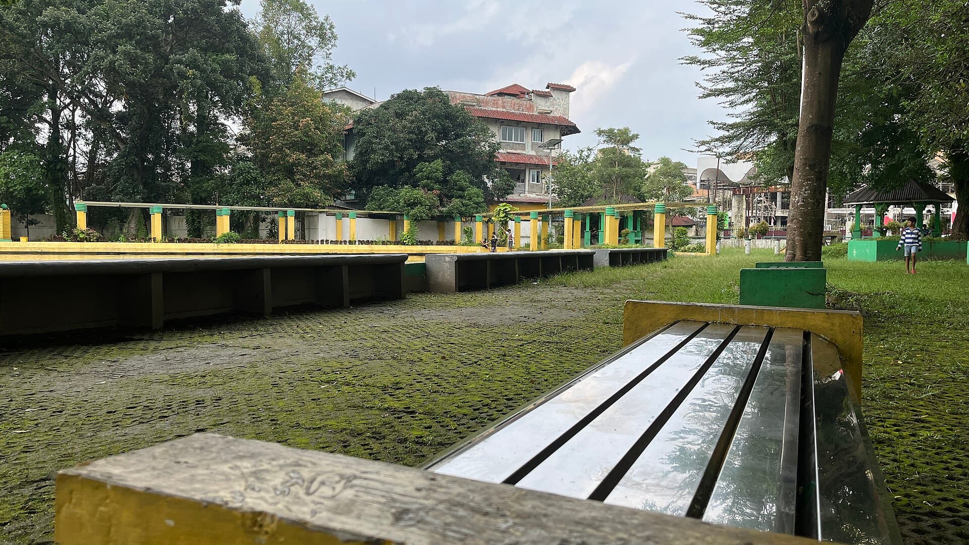 Sri Deli park beside Medan's Grand Mosque