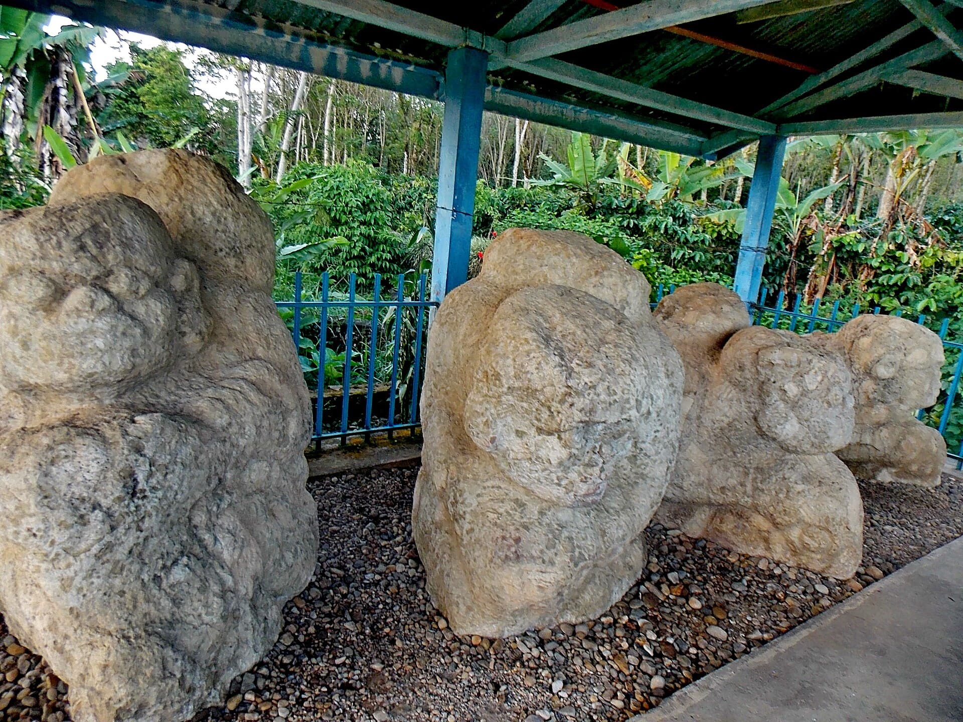 Tegurwangi megaliths near Pagar Alam