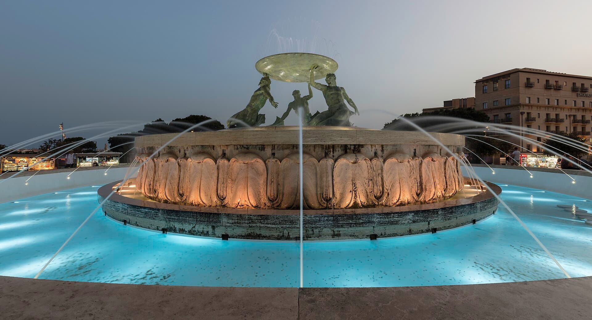 Triton Fountain, Valletta