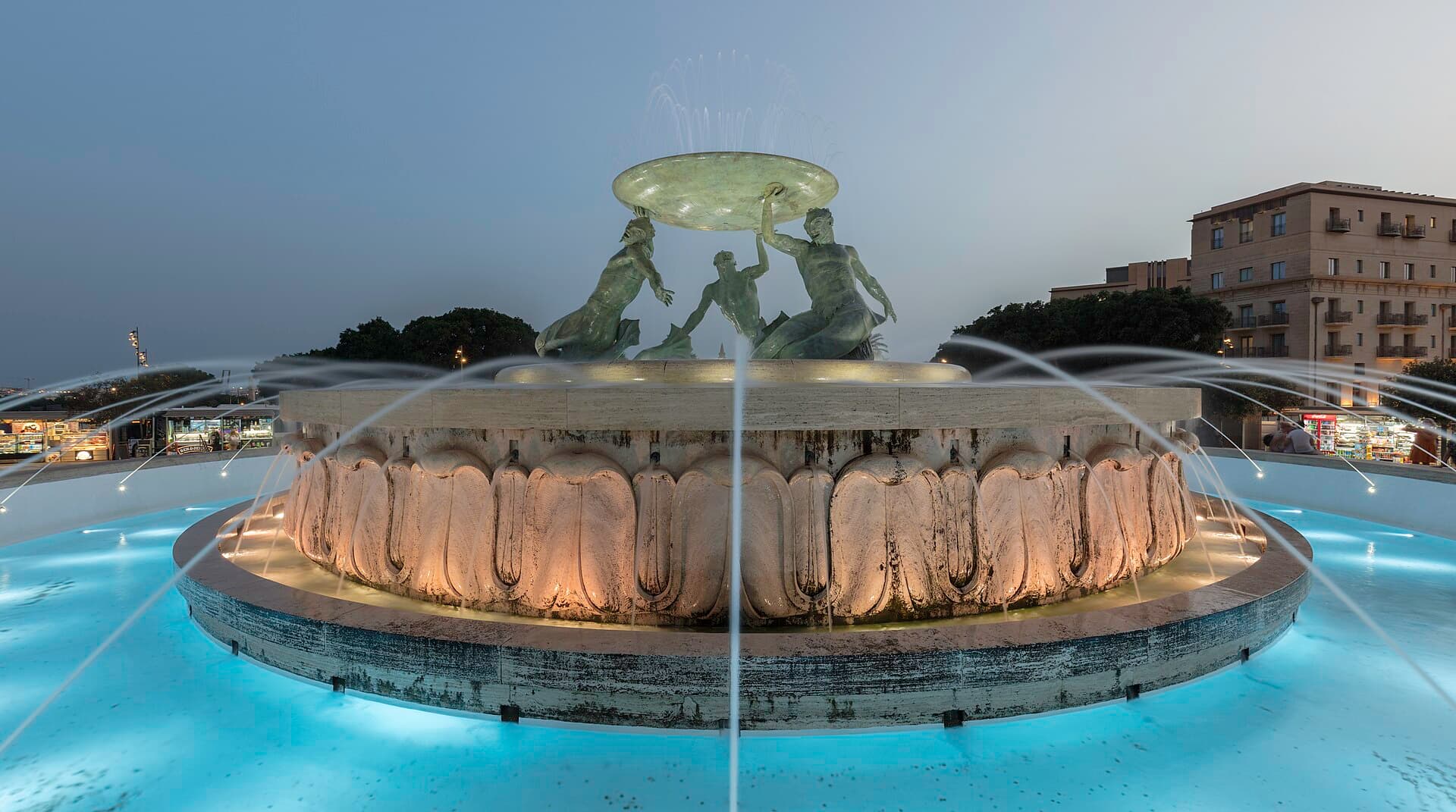 Triton Fountain, Valletta