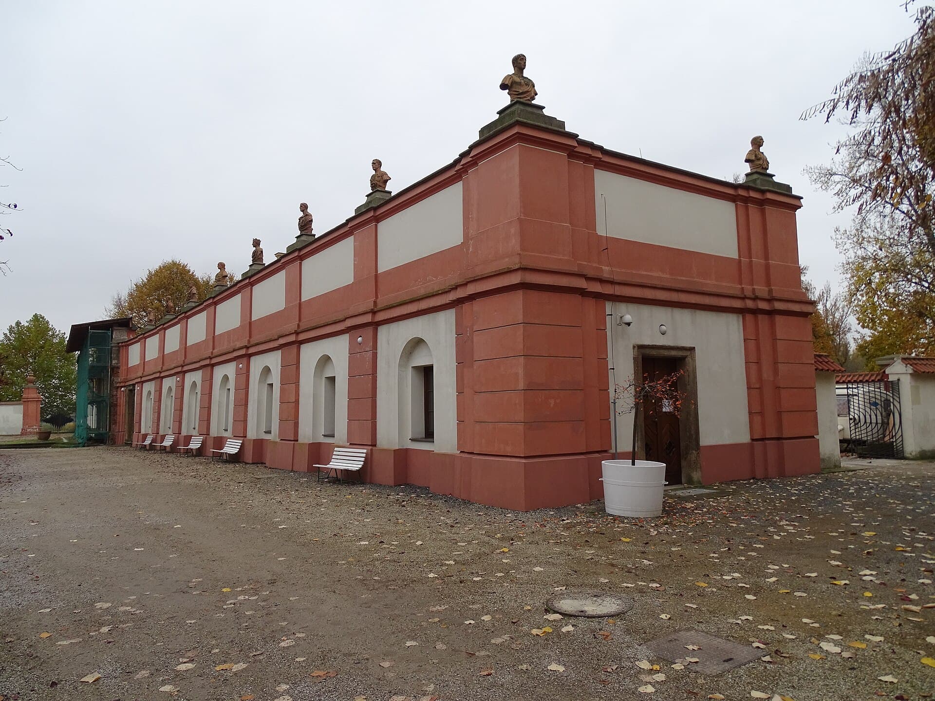 The Baroque Troja Palace with its French garden and fountain, Prague