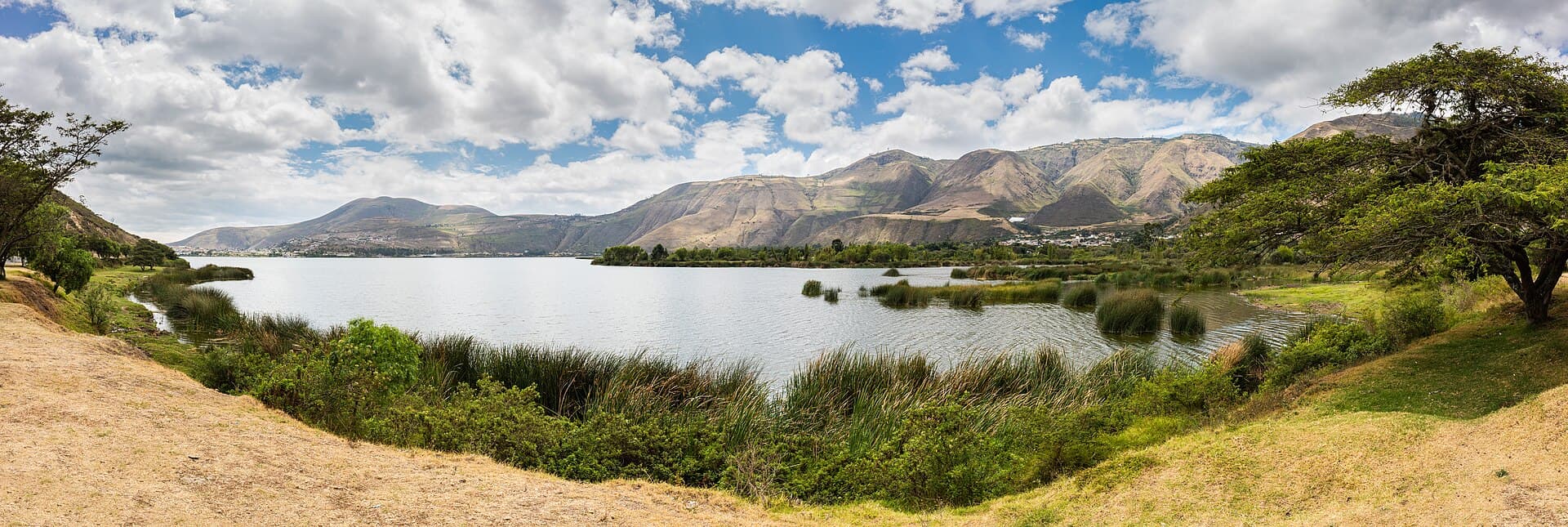 Yahuarcocha Lake near Ibarra
