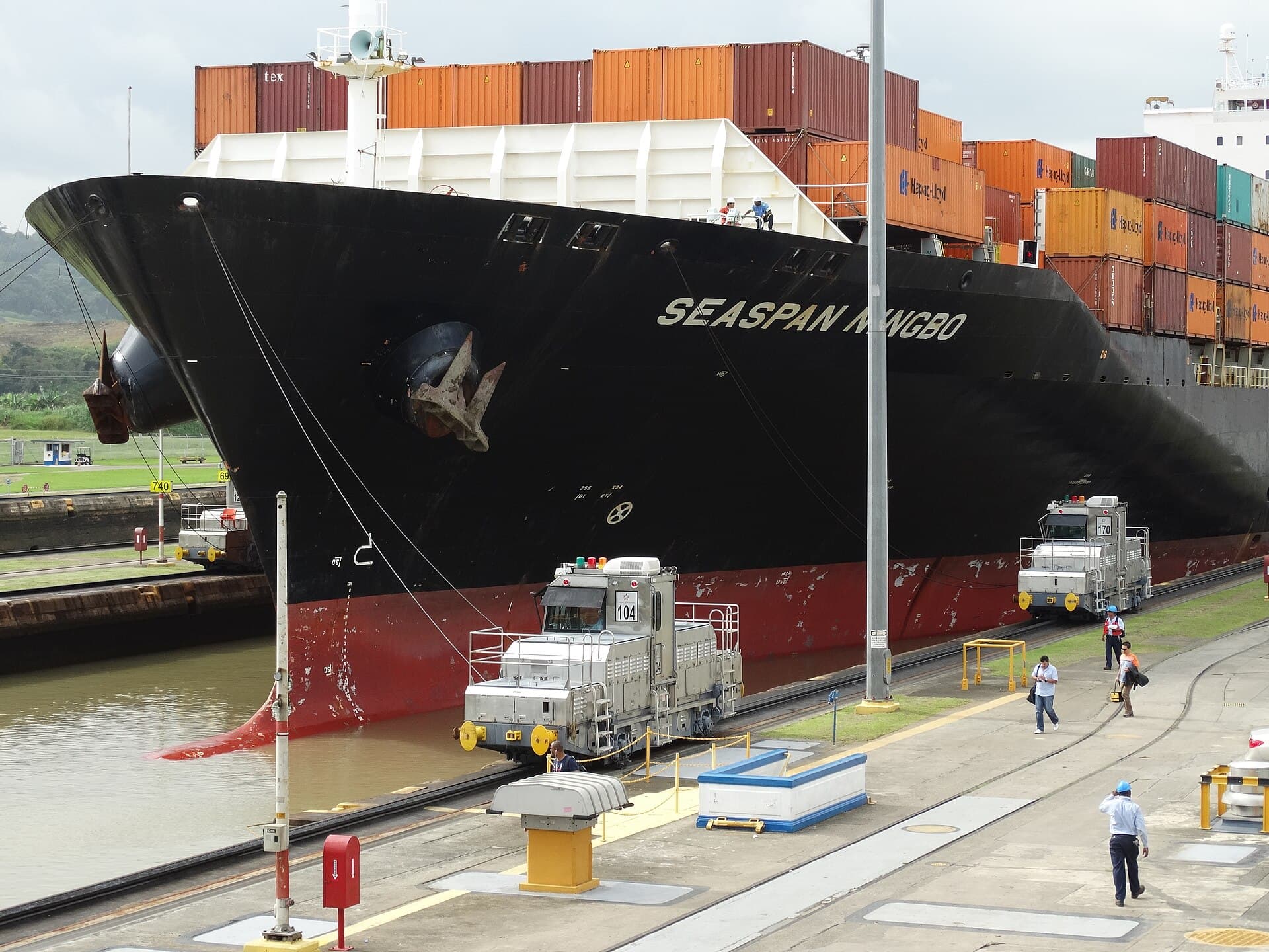 Miraflores Locks on the Panama Canal